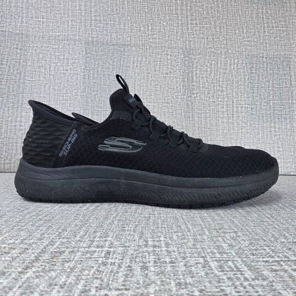 Skechers Work Hands Free Slip-Ins Summits SR Enslee Black Non Slip Shoes 8.5